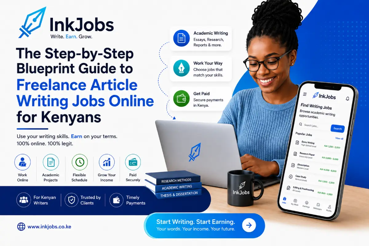 The Step-by-Step Blueprint Guide to Freelance Article Writing Jobs Online for Kenyans